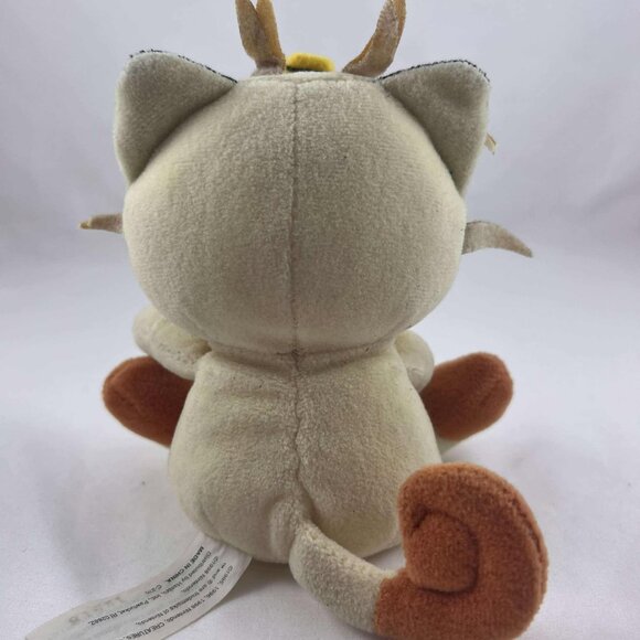 Vintage Pokemon Meowth Plush 7" Nintendo Creatures Game Freak 1998 - Picture 4 of 4
